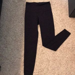 Purple & Black Striped Leggings
